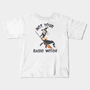 Not Your Basic Witch Kids T-Shirt